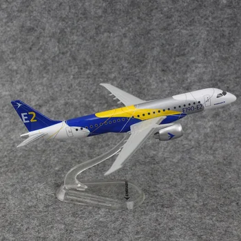 Мащабът на 1/250 Самолет Embraer E190-E2 Миниатюрен, Изработени по поръчка От КОРЕМА на Екологично чиста Пластмаса, Статични Модели на Самолети, се Събират Играчки За Момчета