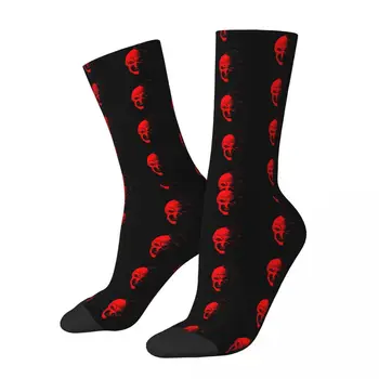 Ретро-клоун, ужасни кървави червени мъжки чорапи, по-ужасяващи филми на ужасите, унисекс, ново, подарък за чорап с модел Happy Crew.