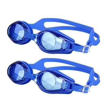 Shenyu, 2 бр. регулируеми очила, очила за плуване, защита от замъгляване, защита от uv, водоустойчив силикон огледални очила за плуване