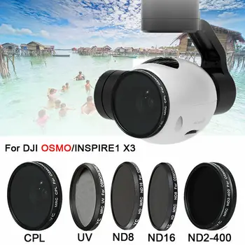 UV CPL ND2-400 ND8 ND16 Филтър на Обектива за DJI OSMO X3 Ръчно Кардан Стабилизатор на Inspire 1 Обектива на Камерата Дрона Резервни Части и Аксесоар