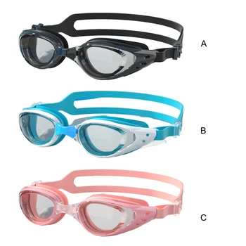2/3 Еластични оптични очила за плуване, облегающих структура на предприятието, Ясен преглед, Мек силикагел, регулируема каишка, Висока точност на