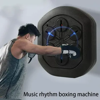 Музикален боксовия треньор Smart Fun Wall Боксова Training Pad, акумулаторна електронна стенни цел Bluetooth, обзавеждане за домашен фитнес