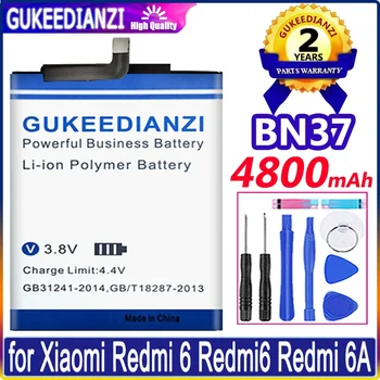 Батерия GUKEEDIANZI 4800 mah BN37 за Xiaomi Mi Redmi6 Redmi 6 Redmi6A Redmi 6A Redrice 6 Батерии