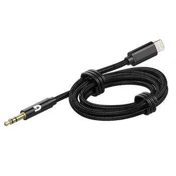 Авто AUX кабел за iPhone, Aux аудио кабел-кабел 3.5 мм Премиум аудио за кола стерео iPhone 13 Pro-8 Plus