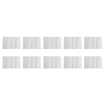 10X Самозалепващи винтови капачки за шкафове за дрехи, етикети 54 в 1 бял цвят