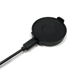 Черна, USB-зарядно, зарядно устройство за зареждане, кабел за данни, със силна магнитна конструкция засмукване за аксесоари за умен часа TicWatch Pro