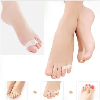 1 чифт разделители за пръстите на краката Гел възглавница за облекчаване на болки при вальгусной деформация Pro Разделители за пръстите на краката Выравнивающие Силиконови стелки за палеца на крака