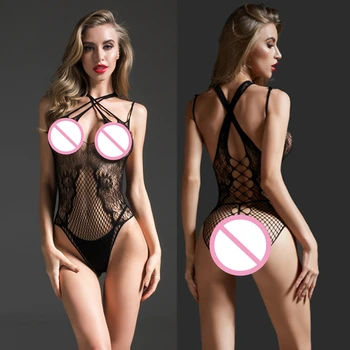 Най-продаваният Костюм на женското бельо Y2K, сексуална сетчатое прозрачно боди в окото с выдалбливанием, Еротични, прозрачни боди-костюми