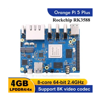 За Ориндж Пи 5 Plus 4 GB Оперативна Памет Одноплатный Компютър RK3588 PCIE Модул Външна Демонстрация Такса Развитие Wifi6 Pi5 Plus