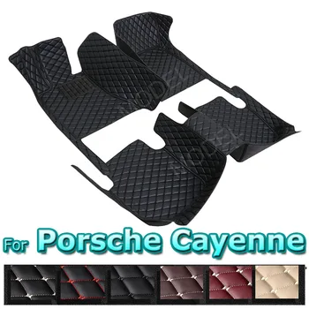 Автомобилни постелки за Porsche Cayenne 2006 2007 2008 2009 2010 (Ниска кацане) Потребителски автомобилни накладки за краката автомобили