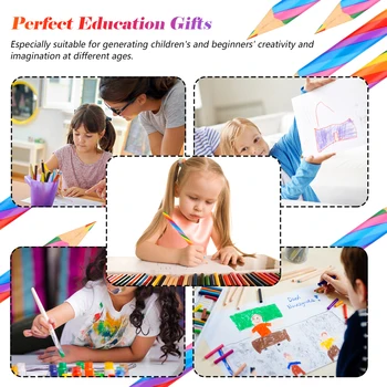 Комплект от 8 цветни моливи, Канцеларски материали за учители, Награди за клас, Децата