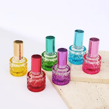 1 бр. на 10 мл Цветни флакони за парфюми с етерично масло, Празни стъклени флакона спрей за еднократна употреба, Преносими, козметични стъклени бутилки за проби