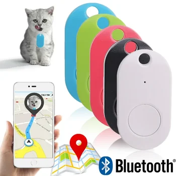 Преносимо мобилно устройство за защита от загуба с GPS-трекингом, Bluetooth-търсене на ключове, локатор за кучета, чантата за домашни любимци, Ключодържател за багаж, напомняне за тревожност