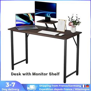 Модерен игралната маса рафт за монитор, Мултифункционален Компютърен маса, Дървена Маса за офис, Бюро за лаптоп, Мебели за спалня