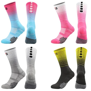 Баскетболни чорапи с високо качество USHINE, баскетболни чорапи с подложки, чорапи Athlethic Crew за младежи, девойки, мъже, жени