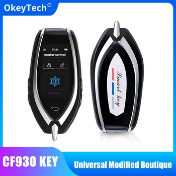OkeyTech CF930 Нов Универсален Промяна Бутик Smart Remote Key С LCD екран За Бесключевого Достъп До Всички Автомобили LCD Smart Key Keyless Go
