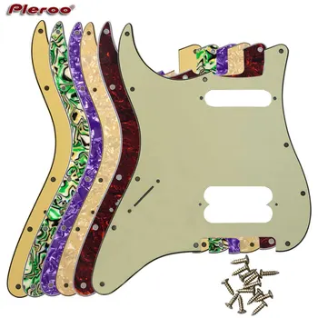 Китарните части Pleroo - За Левичари FD US 72', с отвор за винта 11 Стандартния Начален плейър Humbucker Hs Тампон за китара Дяволът Plate