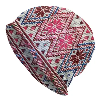 Традиционната палестинското вязаная шапка с бродерия Татриз; Дамски вязаная шапка за мъже и жени; топли Зимни арабски Палестинските артистични шапки; Шапки
