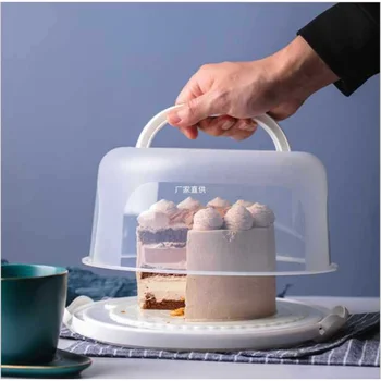 Контейнер за съхранение на храна с пресни торти, водоустойчив Контейнер за торти, Прозрачни кутии за съхранение на сладкарски изделия, контейнер за десерти