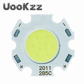 UooKzz Led Източник на Чип 3 W 5 W 7 W 10 W Супер Мощност на LED COB Страна 11 мм 20 мм Крушка Светлина е светлината на Прожекторите Надолу Лампата Бял