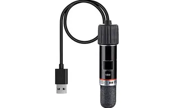 Малък нагревател за аквариум Потопяема нагревателен пръчка с регулируема постоянна температура Захранва от USB аксесоари за аквариум