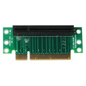 PCI, PCI-E 1X 4X, 8X адаптер Странично Card 90-градусов датчик странично Карта за компютър, за сървърно шаси 1U / 2U