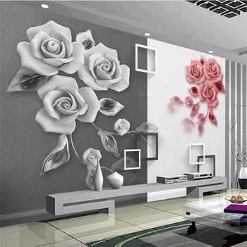 wellyu papel de parede papier peint Потребителски тапети Паралакс Rose изкуство Телевизионни стени тапети за дома tapety