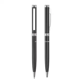 Луксозен сгъваем химикалка химикалка от 2 теми, дръжка с черно мастило 0,5 мм, за мъже и жени, професионални офис креативна директен доставка