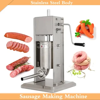 Вертикална машина за пълнене на колбаси, прясно месо от неръждаема стомана, Автоматично/Ръчно Пълнене на колбаси и
