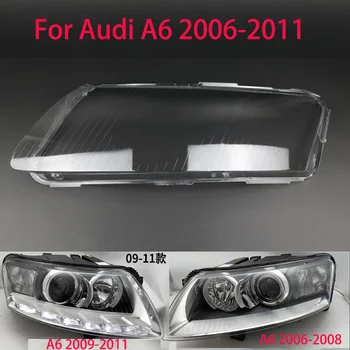 За Audi A4 B8 PA 2013-2015 Лампа фарове Прозрачна леща фарове Ляв и десен лампа Капак на обектива Защита от светлина