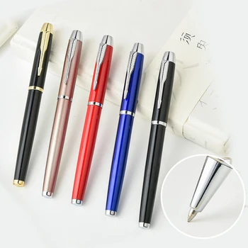 Висококачествена метална химикалка писалка, луксозна роликовая дръжка за бизнес подаръци, офис консумативи за ученици, канцеларски материали
