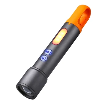 Акумулаторна батерия USB фенерче, мащабируем led фенерче със странична подсветка, прожекторный фенер за употреба на открито, здрав, лесен за употреба