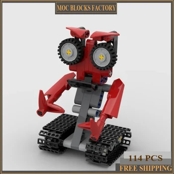 Градивните елементи на Moc Прекрасна Червена Механика Модел автомат Технологични Блокове Малки роботи 