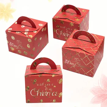 Кутия за коледни сладки Kichvoe, подаръчни кутии във формата на клещи, кутии за подаръци, Коледно парти, хартиени опаковки за предложения