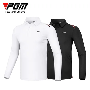 Мъжка тениска за голф PGM с дълги ръкави, зимна риза с къси ръкави, дрехи за голф, мъжки дрехи YF489