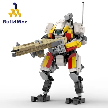 BuildMoc Mecha Titanfall 2 Тона Клас Титан градивните елементи на Високотехнологични Въоръжения Робот Животно Тухлена Игра, Играчки за Рожден Ден Подаръци За деца