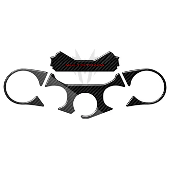 Защитно покритие на Горния Тройно Люлеещо в 3D-карбоновом изпълнение за Ducati Multistrada 2011-2014