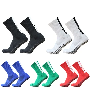 2023 Чорапи на райета за футболни спортове, Нови Мъжки Женски футболни чорапи със силиконови неплъзгащи дръжка
