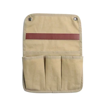 Страничният холщовая чанта-органайзер за барбекю на открито, чанта за градински инструменти, подлакътник, джоб за съхранение, хакове