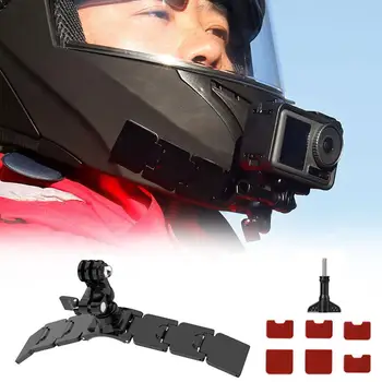 Държач за брадичката мотоциклетни шлем за Gopro 360, черен, полнолицевой държач за аксесоари за екшън камери dji