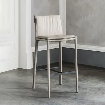 Led столове за лоби бар, Модерен минималистичен Дизайнерски Бар стол, Скандинавските Високи Бели Столове за бар, Луксозни Мебели