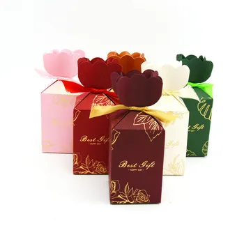 20pcs Хартиени кутии шоколадови бонбони Подарък пакет Сватбена Подарък кутия Сувенири за душата на дете, Рожден Ден, Коледни Аксесоари Сватбени декорации