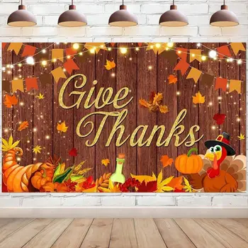 Фон на Деня на благодарността Есен, реколта тикви, Благодарете на Турция, фон за снимки, бижута за фестивални партита