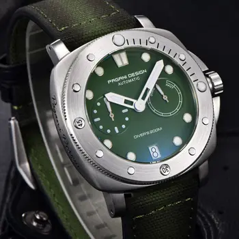 PAGANI DESIGN Мъжки Луксозни Бизнес 2023 НОВИ автоматични Механични ръчни часовници Сапфировые от неръждаема стомана 200-метрови водоустойчив Горски часовници