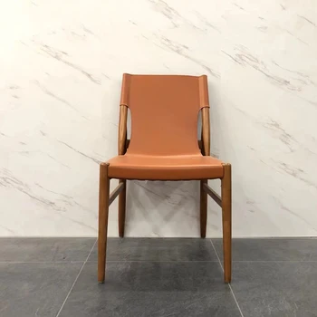 Домашни столове за всекидневна, Ретро-фризьорски, мобилни трапезни столове за приемно средата на века, Дизайнерски мебели за секс Silla Nordica