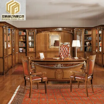 Европейската дърворезба хотелска спалня мебели за дома кабинета на маса американски компютърен маса начало библиотека