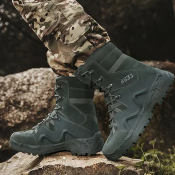 Военни тактически обувки, мъжки армейските спортни спортни бойни обувки за пустинята, алпинизъм, къмпинг, разходки, ботильоны за мъже, градинска обувки