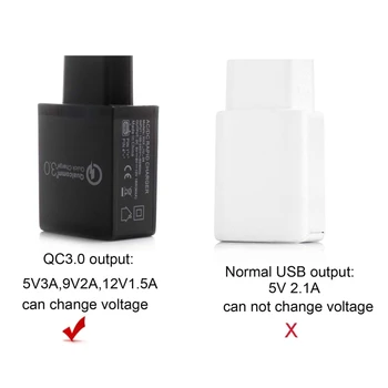 573A USB QC3.0 Кабел За Зареждане на 5V 6V 8.4 V 12V Регулируем захранващ Адаптер