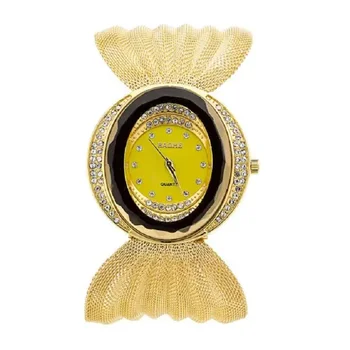 European Lady Style Female Quartz Wristwatches Gold Кристал Watches GD en çok satılan ürünler 2023 gift часовник дамски ръчен