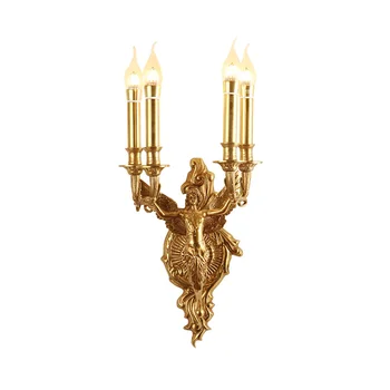 DINGDAN Европейската латунная стенни свещ-сутиени Русалка Стенни Операционна лампа Ангел Стенни осветителни тела за дома